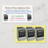 電気ストーブ漫画イラストレーション 名刺 (正面/裏面)