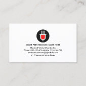 電気スパーク充電用電源プラグ 名刺 (裏面)