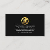 電気スパーク電気プラグ電力 名刺 (裏面)