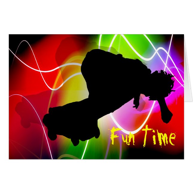 電気スペクトルのスケートボーディングのパーティー (正面横)