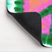 電気タイダイの平和サイン マウスパッド (コーナー)