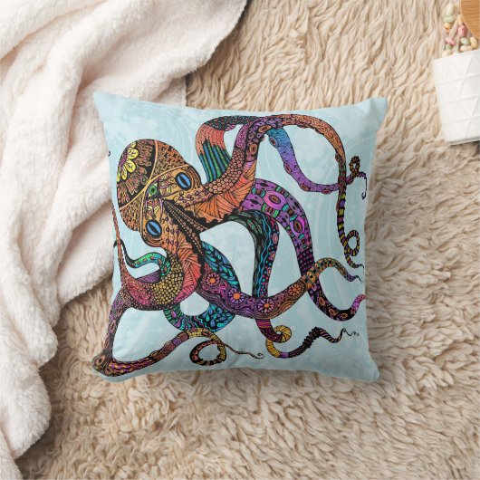 電気タコの装飾用クッション クッション (ブランケット)