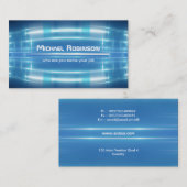 電気デザイン、モダンな名刺 名刺 (正面/裏面)