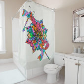 電気トンボとシャワーカーテン シャワーカーテン (インサイチュ)