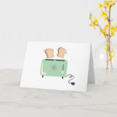 電気トースター カード (黄色い花)