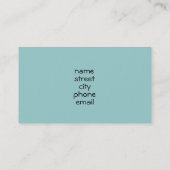 電気ドットカスタマイズ可能 名刺 (裏面)