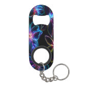 電気ネオンの花の輝き キーホルダー栓抜き (裏面)