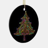 電気ネオンクリスマスツリーのオーナメント セラミックオーナメント (右)