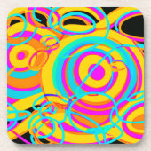 電気ネオンパターンアートデザイン コースター (正面)