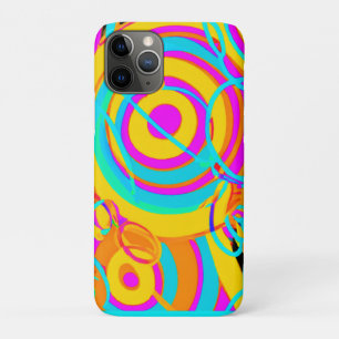 電気ネオンパターンアートデザイン iPhone 11 PROケース