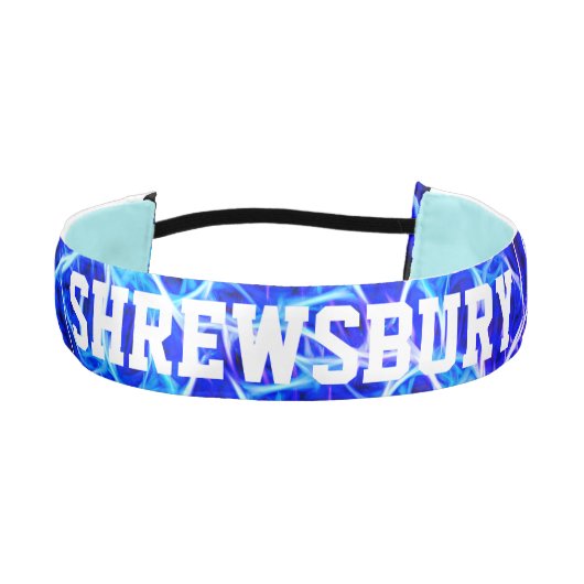 電気ネオンブルーテスラコイル アスレチックヘッドバンド (正面)