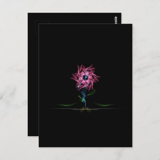 電気バラはがき ポストカード (正面/裏面)