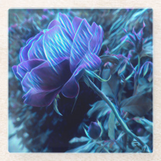 電気バラガーデンガラスコースター ガラスコースター