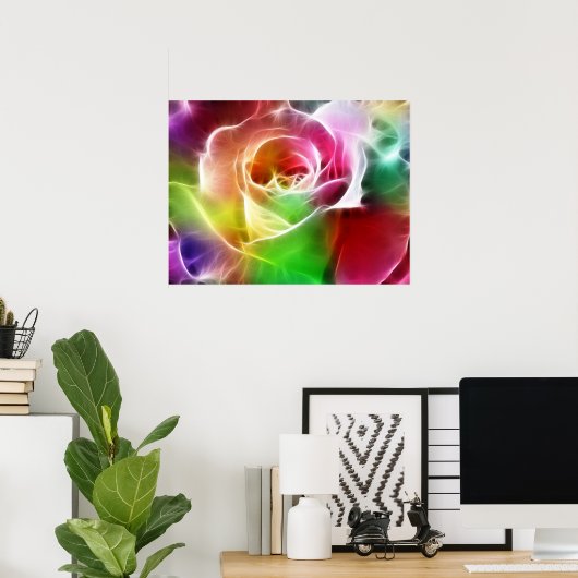 電気バラ ポスター (ホームオフィス)