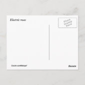 電気バラ ポストカード (裏面)