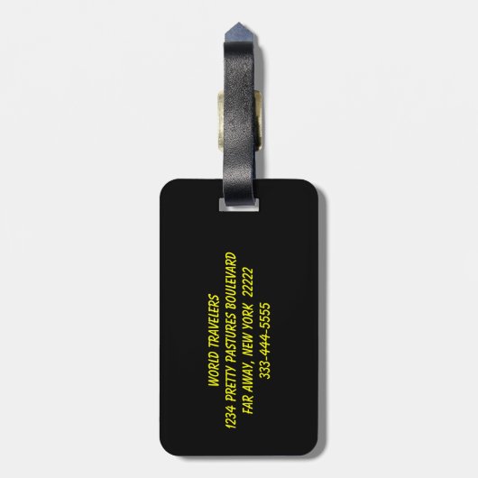 電気バラ ラゲッジタグ (裏面縦)