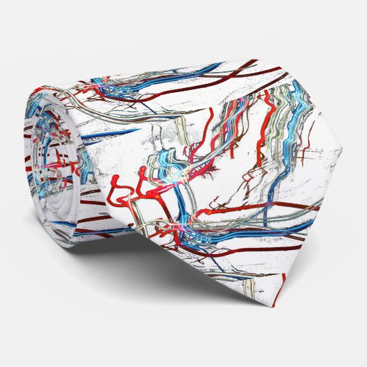 電気バーストデザイン ネクタイ (ロール)