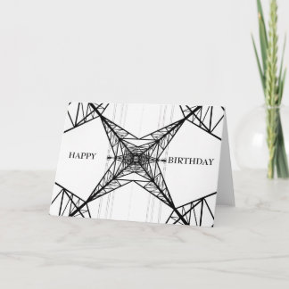 電気パイロングリーティングカード カード