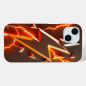 電気パルス：稲妻ボルト版 Case-Mate iPhoneケース (裏面 (横))