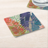 電気パームズ スクエアペーパーコースター (アングル)