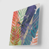 電気パーム スクエア壁時計 (傾斜)