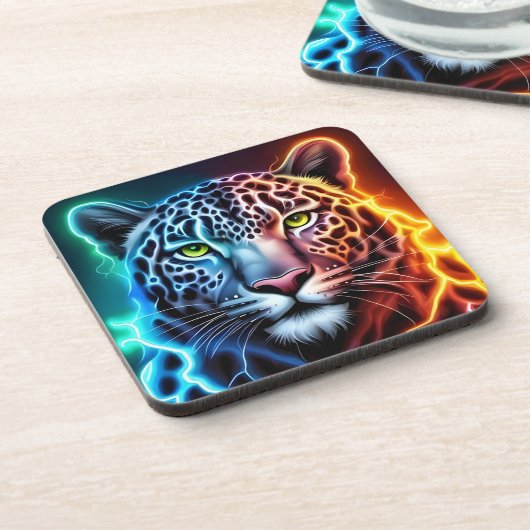 電気ヒョウ コースター (左側)