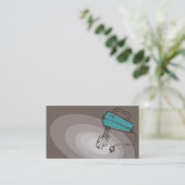 電気ビーターのミキサーのベーキングの料理ビジネス車 名刺 (スタンド正面)