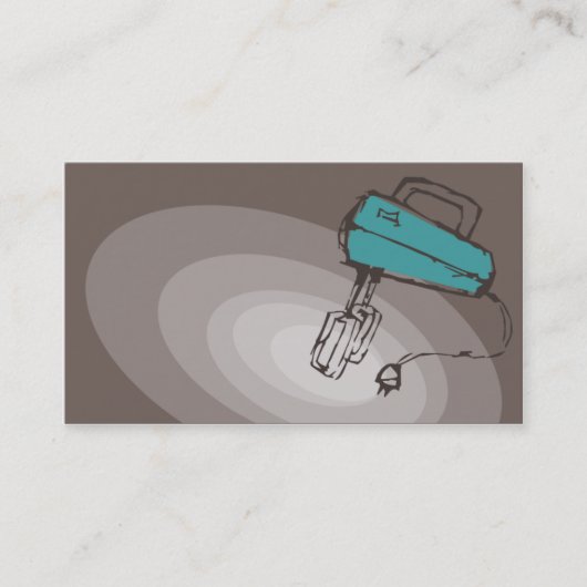 電気ビーターのミキサーのベーキングの料理ビジネス車 名刺 (正面)