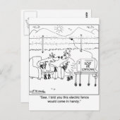 電気フェンスが便利だと言ったろ ポストカード (正面/裏面)