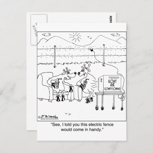電気フェンスが便利だと言ったろ ポストカード (正面/裏面)