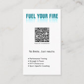 電気ブルーフューエルザファイヤーパーソナルトレーナー 名刺 (正面)