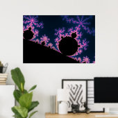 電気ブロッサム – フラクタルポスター ポスター (ホームオフィス)