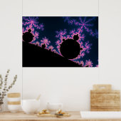 電気ブロッサム – フラクタルポスター ポスター (キッチン)