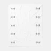 電気プラクリックグをカスタマイズカラーデコールに フリースブランケット (正面)