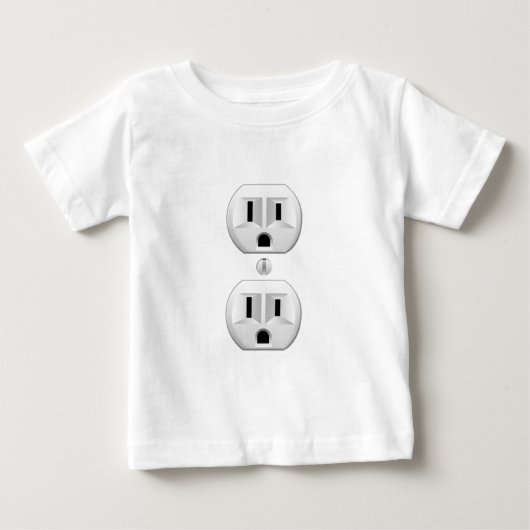 電気プラクリックグをカスタマイズカラーデコールに ベビーTシャツ (正面)