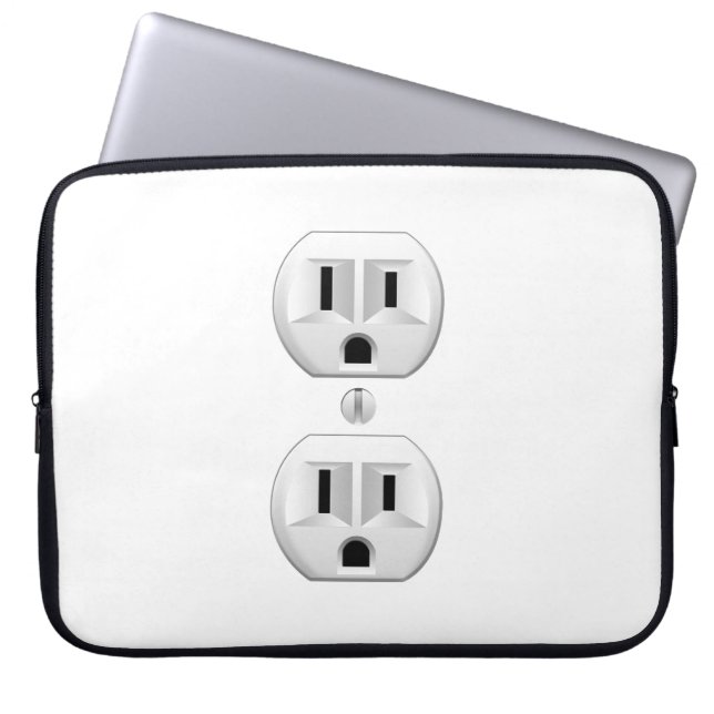 電気プラクリックグをカスタマイズカラーデコールに ラップトップスリーブ (正面)