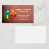 電気プラグのバッテリ充電 | | 電気技師 名刺 (正面/裏面)