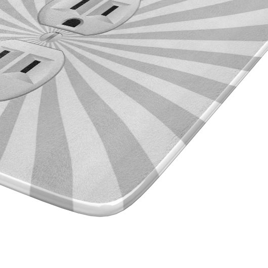 電気プラグの壁コンセントのおもしろいはこれをカスタマイズ! カッティングボード (角)