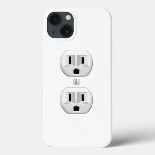 電気プラグをクリックして色をカスタマイズしてください 装飾用 iPhone 13ケース