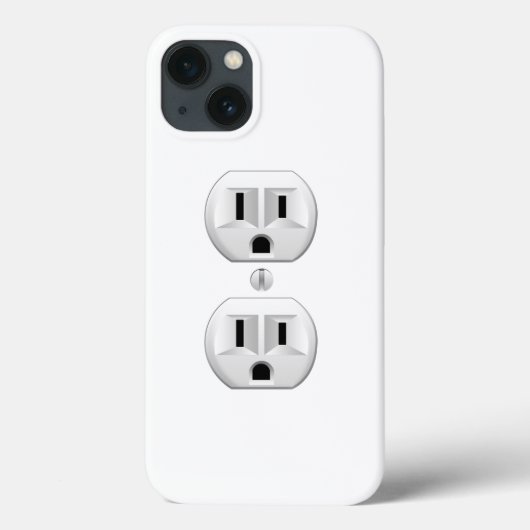 電気プラグをクリックして色をカスタマイズしてください 装飾用 Case-Mate iPhoneケース (裏面)