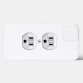 電気プラグをクリックして色をカスタマイズしてください 装飾用 Case-Mate iPhoneケース (裏面 (横))