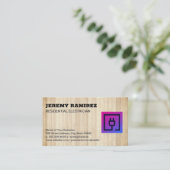 電気プラグアイコン 名刺 (スタンド正面)