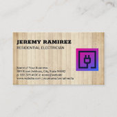 電気プラグアイコン 名刺 (正面)