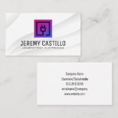 電気プラグロゴ |電源 |技術 名刺 (正面/裏面)