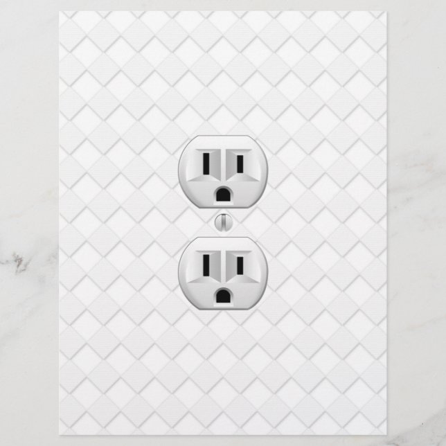 電気プラグ壁コンセントカスタマイズおもしろい (正面)