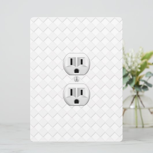 電気プラグ壁コンセントカスタマイズおもしろい (スタンド正面)