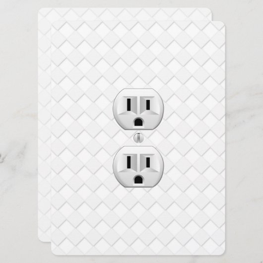 電気プラグ壁コンセントカスタマイズおもしろい (正面/裏面)