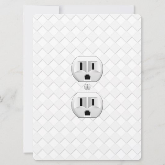 電気プラグ壁コンセントカスタマイズおもしろい (正面)