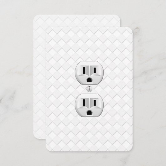 電気プラグ壁コンセントカスタマイズおもしろい (正面/裏面)