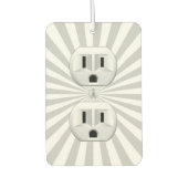 電気プラグ壁コンセントカスタマイズおもしろい! カーエアーフレッシュナー (正面)